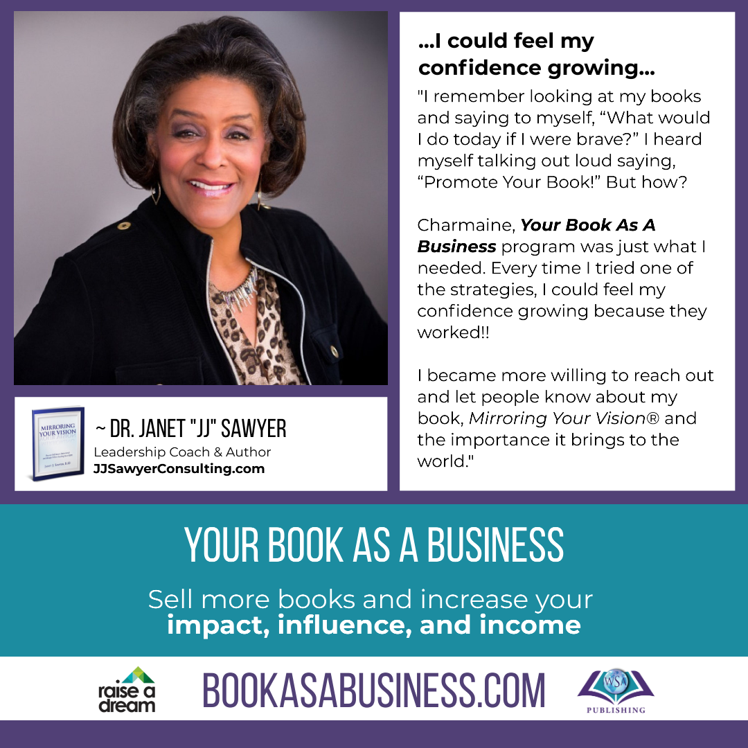 Your Book as a Business - Testimonial - Dr Janet JJ Sawyer